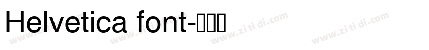 Helvetica font字体转换